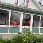 1002 5th Street won for Best Decorated Porch. Over 225 U.S. flags and Alaska Sate flags were flown in Douglas on Flag Day, in additional to numerous decorations celebrating the country. (Douglas Fourth of July Committee)