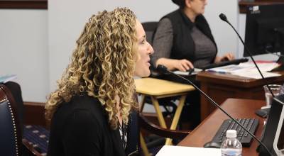 Mark Sabbatini / Juneau Empire file
Alaska Department of Health Commissioner Heidi Hedberg provides an overview of the departments services to the Senate Health And Resources Committee in 2023.
