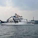 NOAA Ship Henry B. Bigelow near its homeport in Newport, Rhode Island. Credit: NOAA Marine and Aviation Operations/Katherine McGinnis