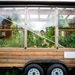 Moby the Mobile Greenhouse was built thanks to the Sustainable Southeast Partnership, Nature Conservancy, Sitka Conservation Society, University of Alaska Southeast, Juneau School District, Spruce Root, Grow Southeast, AK ReUse, Icy Strait Lumber and Milling, Renewable Energy Alaska Project, Juneau Douglas High School Construction Class, Lia Heifetz, and countless individuals. (Photo by Bethany Sonsini Goodrich)