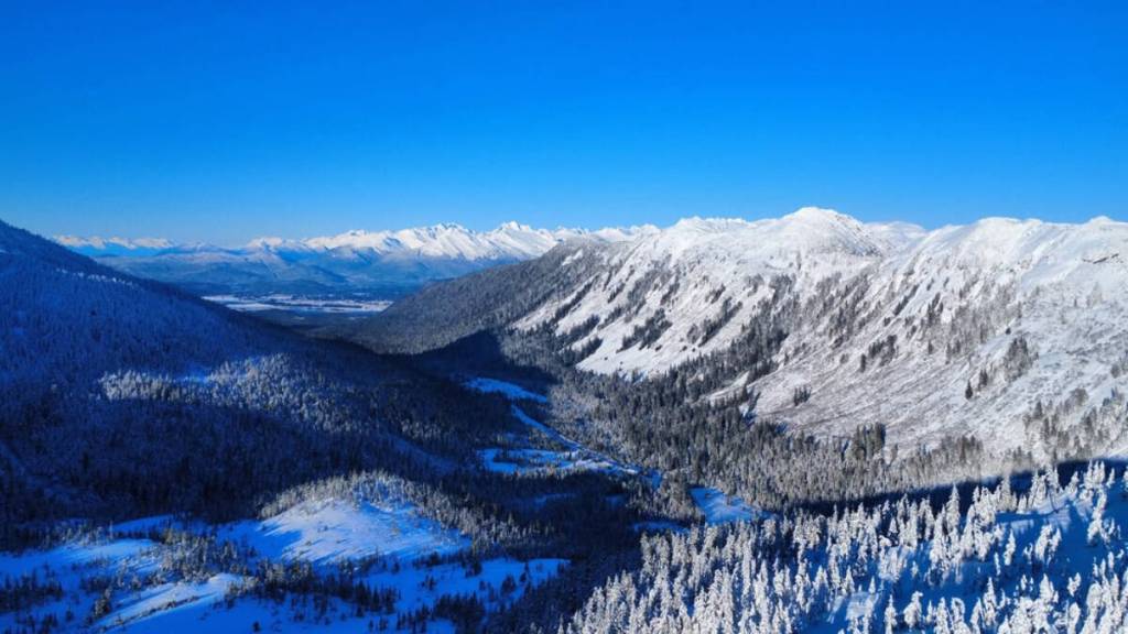 Looking out from Eaglecrest over Douglas Island. (Eaglecrest Ski Area)