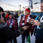 Office of the Governor
Yukon Premier Currie Dixon stands next to Alaska Gov. Mike Dunleavy at an Arctic Winter Games ceremony in March.