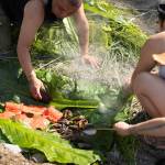 New additions to the 2026 camp in Metlakatla included new songs, harvesting, pit-fire, and an end-of-week celebration. (Ḵaa Yahaayí Shkalneegi Muriel Reid photo)